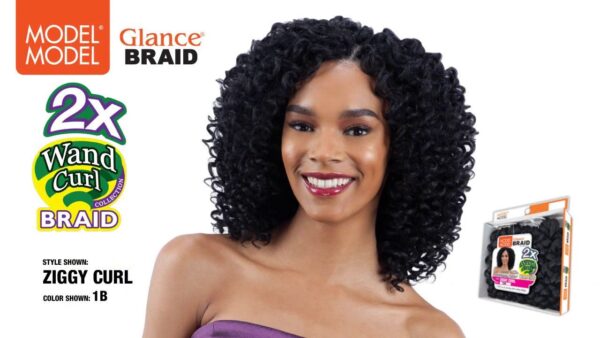 Model Model Glance Braid 2X Wand Curl Ziggy