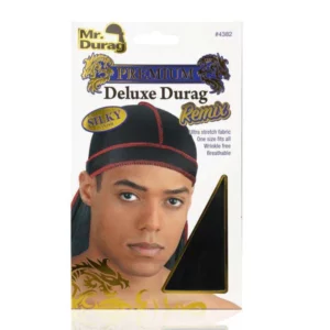 Mr. Durag Deluxe durag with silky finish BLACK