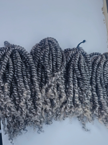 Hand made Natural Twist crochet (4 Sets) 12"
