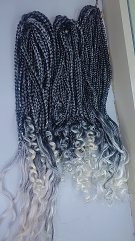 Hand made braids crochet (4 Sets) 24" 29G