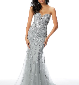 Morilee Madeline 46049 size 4 silver