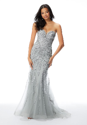 Morilee Madeline 46049 size 4 silver