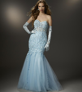 Morilee Madeline 48052 lt blue size 12